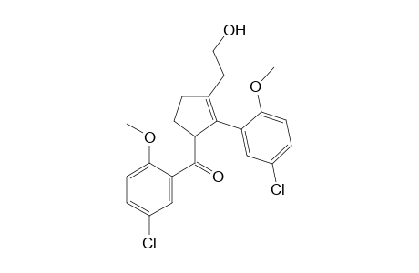 Methanone, (5-chloro-2-methoxyphenyl)[2-(5-chloro-2-methoxyphenyl)-3-(2-hydroxye thyl)-2-cyclopenten-1-yl]-