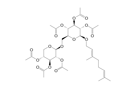 GERANYL_6-O-BETA-D-XYLOPYRANOSYL-BETA-D-GLUCOPYRANOSIDE_HEXAACETATE