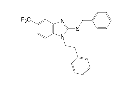 2-(benzylthio)-1-phenethyl-5-(trifluoromethyl)benzimidazole