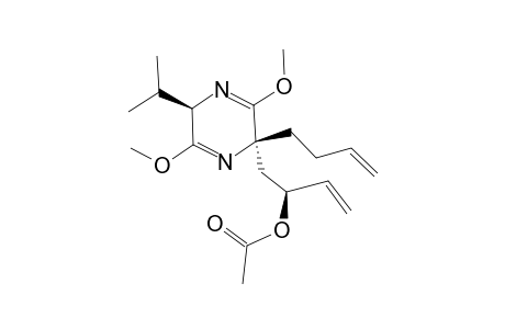 (2R,5S,2'S)-5-(2-Acetoxy-3-butenyl)-5-(3-butenyl)-2,5-dihydro-3,6-dimethoxy-2-isopropylpyrazine