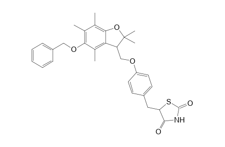 5-[4-(5-Benzyloxy-2,3-dihydro-2,2,4,6,7-pentamethylbenzofuran-3-ylmethoxy)phenylmethyl]-2,4-thiazolidindione