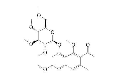 Torachrysone 8-glucoside, pentamethyl ether