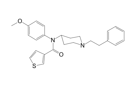 N-4-Methoxyphenyl-N-[1-(2-phenylethyl)piperidin-4-yl]thiophene-3-carboxamide