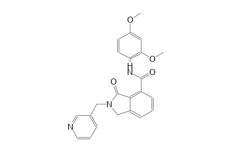 N-(2,4-dimethoxyphenyl)-3-oxo-2-(3-pyridinylmethyl)-4-isoindolinecarboxamide