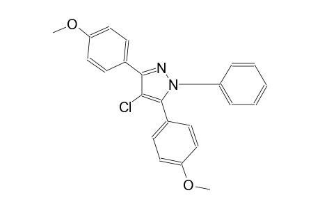 4-chloro-3,5-bis(4-methoxyphenyl)-1-phenyl-1H-pyrazole