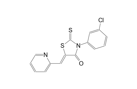 (5Z)-3-(3-chlorophenyl)-5-(2-pyridinylmethylene)-2-thioxo-1,3-thiazolidin-4-one