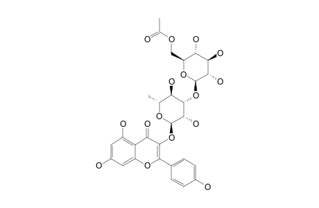 MULTIFLORIN-C;KAEMPFEROL-3-O-(6'''-O-ACETYL-3''-BETA-D-GLUCOPYRANOSYL)-ALPHA-L-RHAMNOPYRANOSIDE