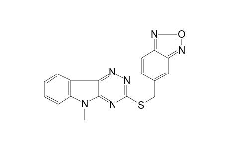 3-[(2,1,3-benzoxadiazol-5-ylmethyl)sulfanyl]-5-methyl-5H-[1,2,4]triazino[5,6-b]indole