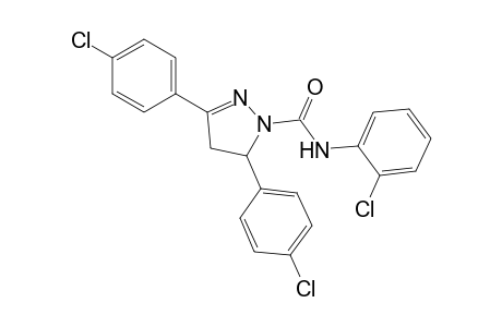 3,5-bis(p-chlorophenyl)-2'-chloro-2-pyrazoline-1-carboxanilide