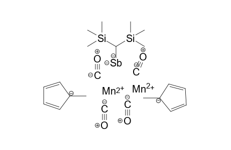 Dimanganous bis(trimethylsilyl)methylantimony tetracarbonyl bis(1-methylcyclopenta-2,4-dien-1-ide)