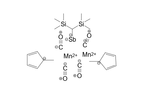 Dimanganous bis(trimethylsilyl)methylantimony tetracarbonyl bis(1-methylcyclopenta-2,4-dien-1-ide)