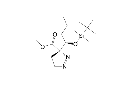 ANTI-3-CARBOMETHOXY-3-[1'-[(TERT.-BUTYLDIMETHYLSILYL)-OXY]-BUTYL]-1-PYRAZOLINE;MINOR_STEREOMER