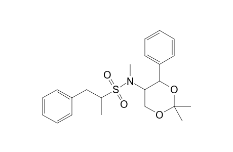 (R)-N-[2',2'-Dimethyl-4'(S)-phenyl-1',3'-dioxan-5'-yl]-N,.alpha.-dimethyl(benzene)-ethanesulfonamide
