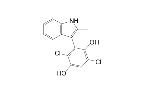 2,5-Dichloro-3-(2-methyl-1H-indol-3-yl)-1,4-benzenediol