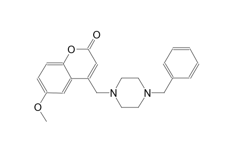 4-[(4-benzyl-1-piperazinyl)methyl]-6-methoxy-2H-chromen-2-one