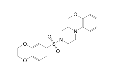 1-(2,3-dihydro-1,4-benzodioxin-6-ylsulfonyl)-4-(2-methoxyphenyl)piperazine