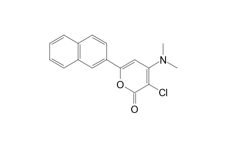 3-chloro-4-(dimethylamino)-6-(2-naphthyl)-2H-pyran-2-one