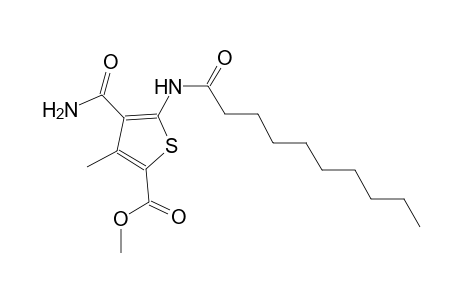 methyl 4-(aminocarbonyl)-5-(decanoylamino)-3-methyl-2-thiophenecarboxylate