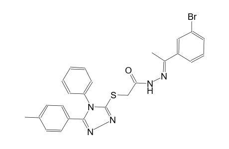 acetic acid, [[5-(4-methylphenyl)-4-phenyl-4H-1,2,4-triazol-3-yl]thio]-, 2-[(E)-1-(3-bromophenyl)ethylidene]hydrazide