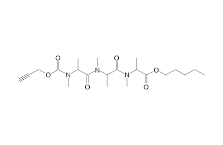 Alanylalanylalanine, N,N',N''-trimethyl-N''-propargyloxycarbonyl-, pentyl ester