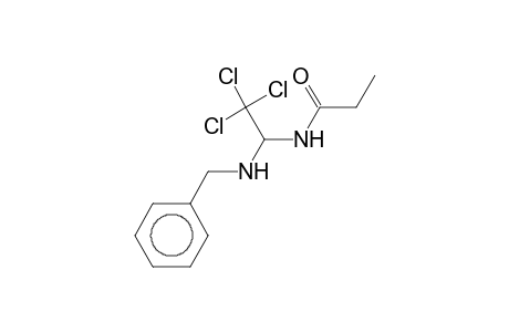 1-propanoylamido-1-benzylamino-2,2,2-trichloroethane