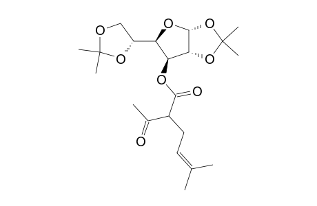 (1,2:5,6-Di-O-isopropylidene-.alpha.-D-glucofuranos-3-O-yl)-2-acetyl-5-methyl-4-hexenoate