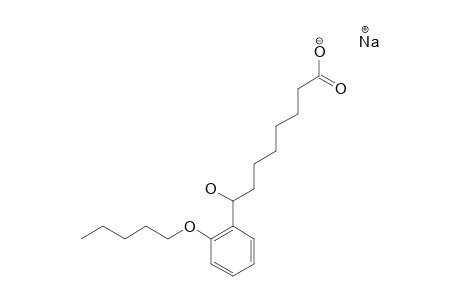 SODIUM-8-HYDROXY-8-(2-PENTYLOXYPHENYL)-OCTANOATE