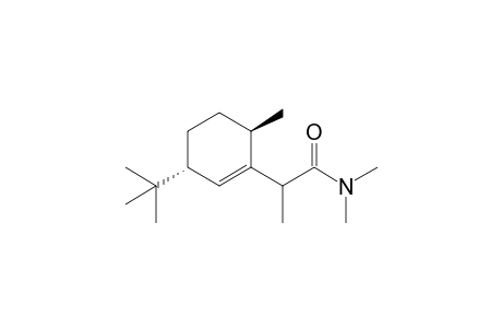2-((3R,6R)-3-tert-Butyl-6-methyl-cyclohex-1-enyl)-N,N-dimethyl-propionamide
