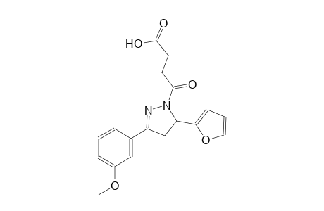 4-[5-(2-furyl)-3-(3-methoxyphenyl)-4,5-dihydro-1H-pyrazol-1-yl]-4-oxobutanoic acid