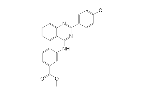methyl 3-{[2-(4-chlorophenyl)-4-quinazolinyl]amino}benzoate