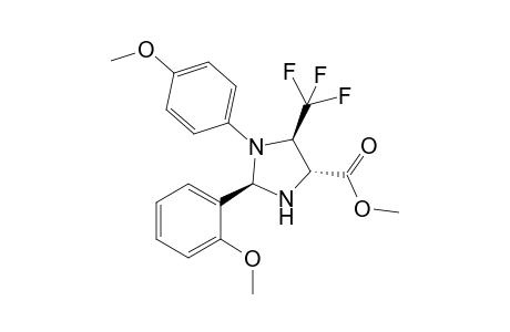 Methyl 2-(2-methoxyphenyl)-1-(4-methoxyphenyl)-5-(trifluoromethyl)imidazolidine-4-carboxylate