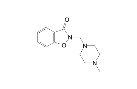 2-[(4-methyl-1-piperazinyl)methyl]-1,2-benzisoxazolin-3-one