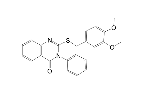 4(3H)-quinazolinone, 2-[[(3,4-dimethoxyphenyl)methyl]thio]-3-phenyl-