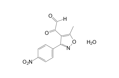 5-methyl-3-(p-nitrophenyl)-4-isoxazoleglyoxylaldehyde, hydrate