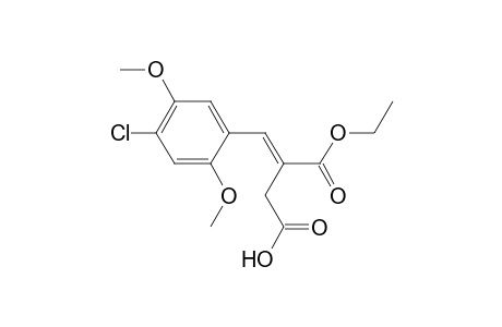 (E)-3-carbethoxy-4-(4-chloro-2,5-dimethoxy-phenyl)but-3-enoic acid