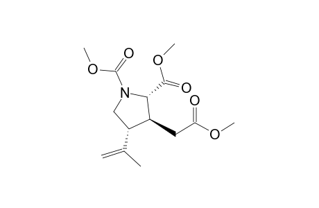 (2S,3S,4R)-3-(2-methoxy-2-oxoethyl)-4-(1-methylethenyl)pyrrolidine-1,2-dicarboxylic acid dimethyl ester