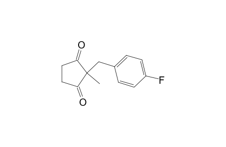 2-(4-Fluorobenzyl)-2-methylcyclopentane-1,3-dione