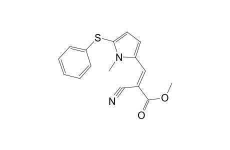 Methyl (2E)-2-cyano-3-[1-methyl-5-(phenylsulfanyl)-1H-pyrrol-2-yl]-2-propenoate