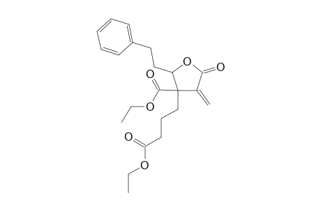 4-Carbethoxy-4-(3-carbethoxypropyl)-4,5-dihydro-3-methylene-5-(2-phenethyl)-2(3H)-futranone