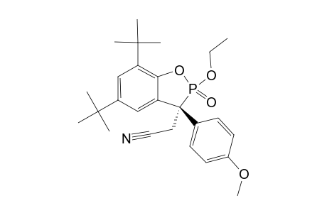 (2R(P)*,3R*)-5,7-DI-TERT.-BUTYL-3-(CYANOMETHYL)-3-(4-METHOXYPHENYL)-2-ETHOXYBENZO-[D]-1,2-OXAPHOSPHOL-2-OXIDE