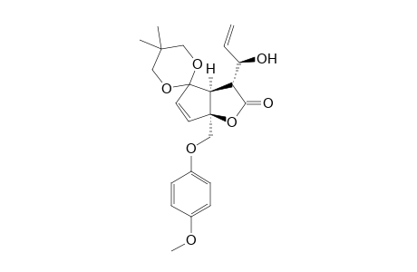 (3'R,3'aS,6'aS)-3'-[(1R)-1-hydroxyallyl]-6'a-[(4-methoxyphenoxy)methyl]-5,5-dimethyl-spiro[1,3-dioxane-2,4'-3,3a-dihydrocyclopenta[b]furan]-2'-one