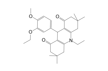 1,8(2H,5H)-acridinedione, 9-(3-ethoxy-4-methoxyphenyl)-10-ethyl-3,4,6,7,9,10-hexahydro-3,3,6,6-tetramethyl-