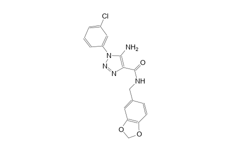 1H-1,2,3-triazole-4-carboxamide, 5-amino-N-(1,3-benzodioxol-5-ylmethyl)-1-(3-chlorophenyl)-
