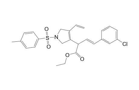 (E)-ethyl 4-(3-chlorophenyl)-2-(1-tosyl-4-vinyl-2,5-dihydro-1H-pyrrol-3-yl)but-3-enoate