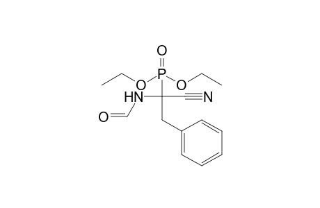 N-(1-cyano-1-diethoxyphosphoryl-2-phenyl-ethyl)formamide