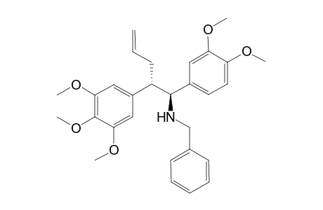 (-)-(1S,2S)-N-Benzyl-1-(3,4-dimethoxyphenyl)-2-(3,4,5-trimethoxyphenyl)-4-pentenylamine