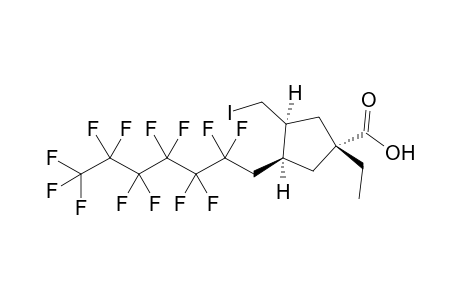 1-Ethyl-3-(iodomethyl)-4-(2,2,3,3,4,4,5,5,6,6,7,7,7-tridecafluoroheptyl)cyclopentanecarboxylic acid