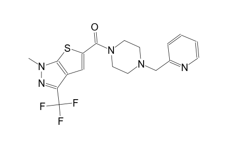 1-methyl-5-{[4-(2-pyridinylmethyl)-1-piperazinyl]carbonyl}-3-(trifluoromethyl)-1H-thieno[2,3-c]pyrazole