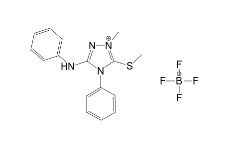 4-Phenyl-3-phenylamino-1-methyl-5-methylthio-4H-1,2,4-triazolium tetrafluoroborate