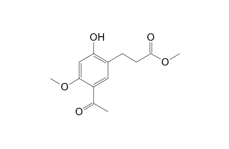Methyl 3-(5-acetyl-2-hydroxy-4-methoxyphenyl)propanoate